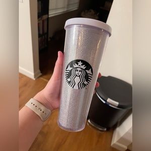 Silver Starbucks Cup (No straw)